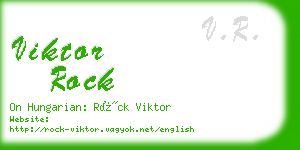 viktor rock business card